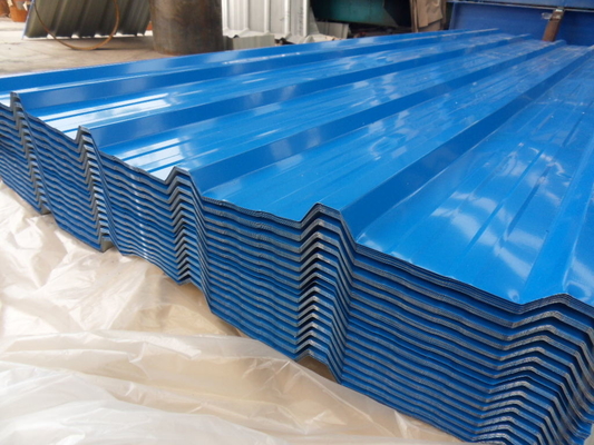 Corrugated Steel Roofing Sheet Color Coated Iron Galvanized Metal G550 500mm