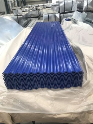 Galvanized Color Coated Plate Sheet Corrugated Steel Gi Iron Roofing 275g / ㎡