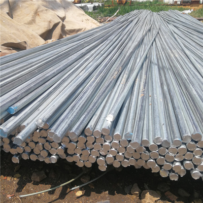 Q235 Q345 Galvanized Round Bar 10mm 25mm Wear Resisting Mechanical Engineering