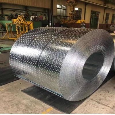 Q235 Galvanized Metal Chequered Plate 3m-6m PPGI Checker Plate Metal Sheet