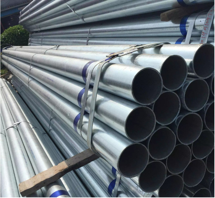 Scaffolding Galvanized Steel Pipe 0.1-6mm Hot Dip GI Pipe 21.25mm 219mm