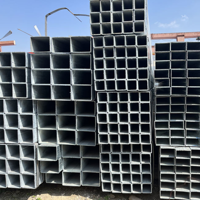 EN AISI S235 Galvanized Metal Square Tube ASTM A106 A36 Hot Dip Galvanized Square Tube