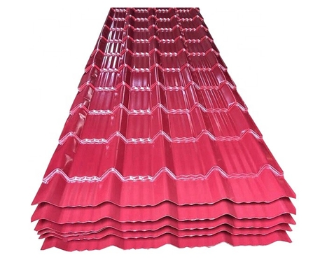 Roofing Corrugated Color Coated Plate Zinc Coated Metal 600-1500mm