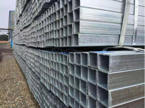 JIS ASTM Hot Galvanized Pipe Galvanized Rectangular Steel Tube Q235 Q345 3mm