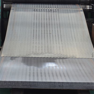 55% Aluminum Alloy Gi Chequered Plate Zinc Sheet Metal Galvanized 6m