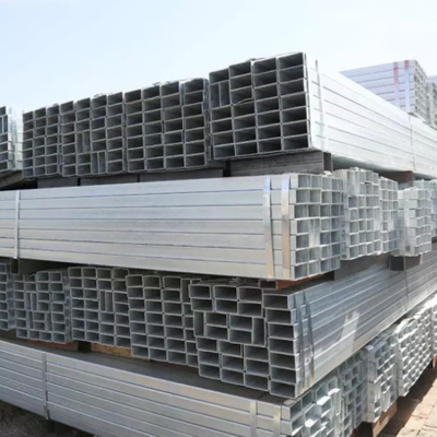 ASTM ISO9001 Q195 A500 A53 Rectangular 30 - 60g Aluminum Galvanized For Fluid Pipe