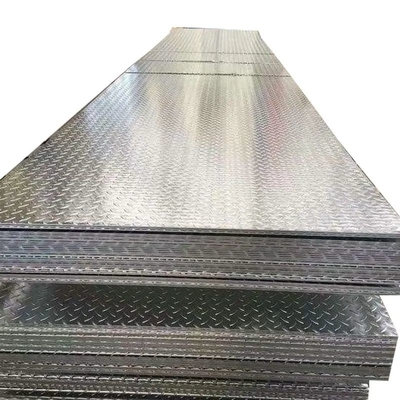 Zero Spangle Galvanized Checkered Steel Plate Roll Hot Rolled GI Checkered Sheet