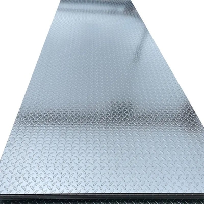 Zero Spangle Galvanized Checkered Steel Plate Roll Hot Rolled GI Checkered Sheet
