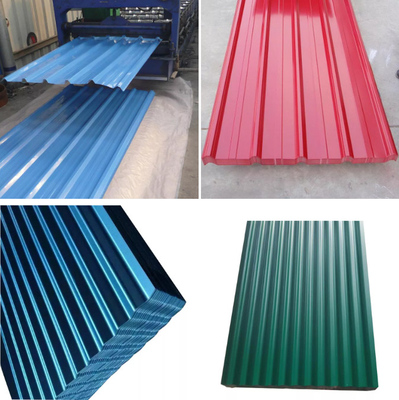 Galvanized Corrugated Steel Roofing Sheet 40g 60g 28 Gauge Zinc Coated Iron Metal