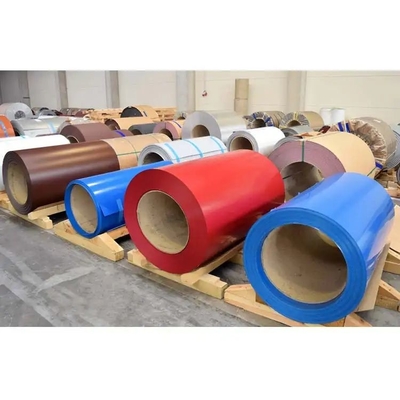 RAL Color PPGI Coated Steel Coil High Elongation Weight 3-8MT BLDE+Z Material