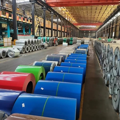 600-1250mm PPGI Galvanized Roofing Sheet Coil ID 508 / 610mm