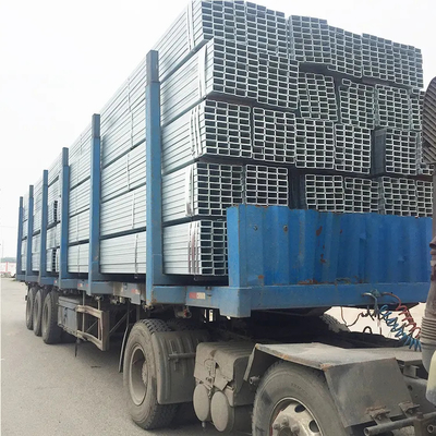 ERW Galvanised Steel Tubing Pipe Q195 Rectangular Hollow GI  630mm