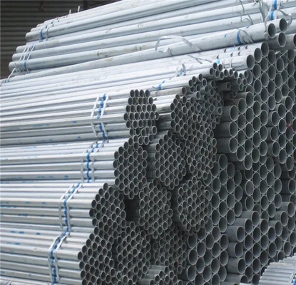 Round Galvanized Steel Pipe Tube 1 Inch 1.5 Inch 2" 2.5 Inch 4 Inch SS400 Q195 Q235