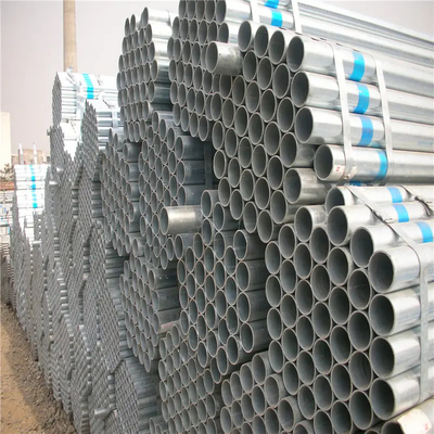 Round Galvanized Steel Pipe Tube 1 Inch 1.5 Inch 2" 2.5 Inch 4 Inch SS400 Q195 Q235