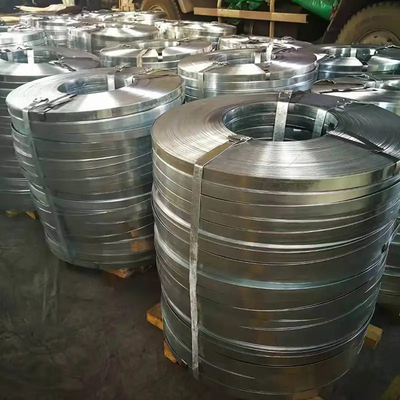 Hot Dip Gi Galvanized Steel Strip 0.8mm Z40g SGCC SGCH Width 30mm-850mm Regular Spangle