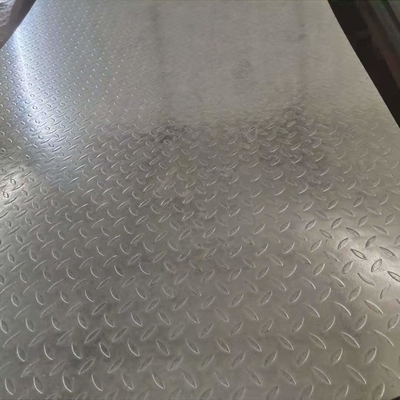 Diamond Embossed Gi Chequered Plate Q195 Q235 Q345 1mm 3mm Antiskid Decoration