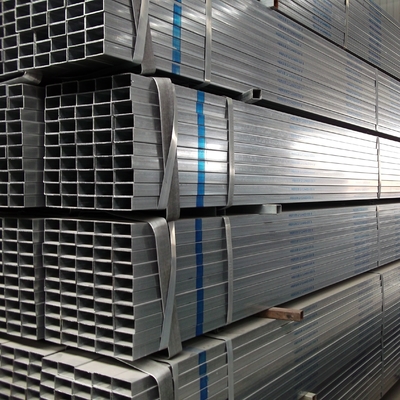 Zinc Coated Q215b Q235b Galvanized Steel Pipe Square Rectangle 2.5 Inch 3 Inch