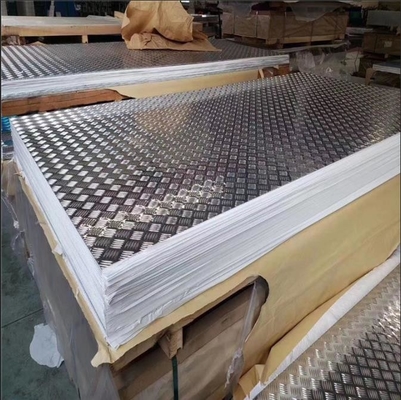 T6 Grade 1050 1100 5052 6061 7075 Aluminum Plate Embossed Pattern for Construction Decoration Aluminium Sheet