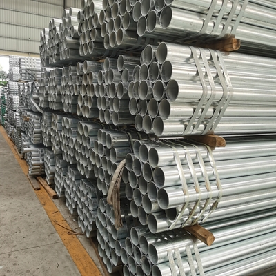 Outside Diameter 28mm Galvanized Steel Pipe ASTM A572 For Scaffolding Materials